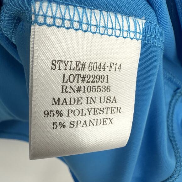 Slinky Brand Tank Top size 1X Scoopneck Bright Blue Stretch Jersey Pullover - Picture 6 of 7
